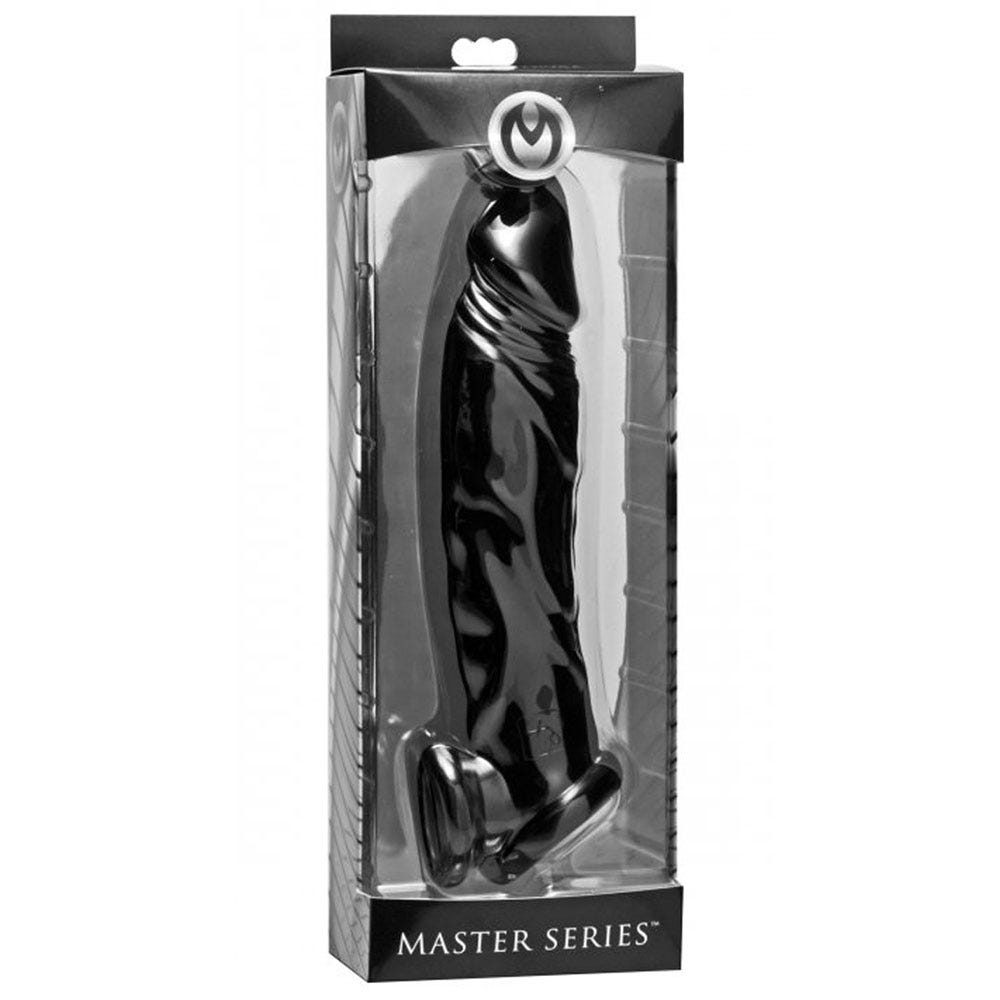 Fuck Tool Penis Sheath &amp; Ball Stretcher Black - Lustly