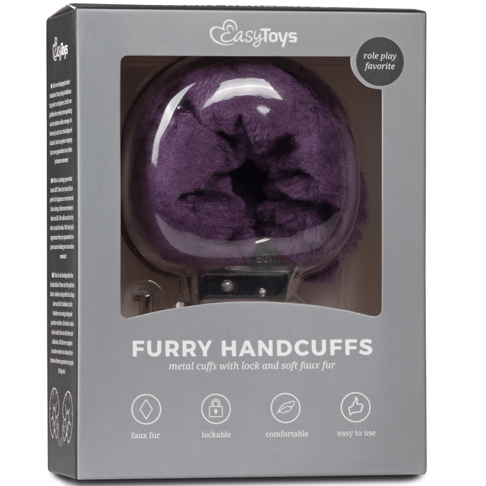 Furry Handcuffs Purple - Lustly