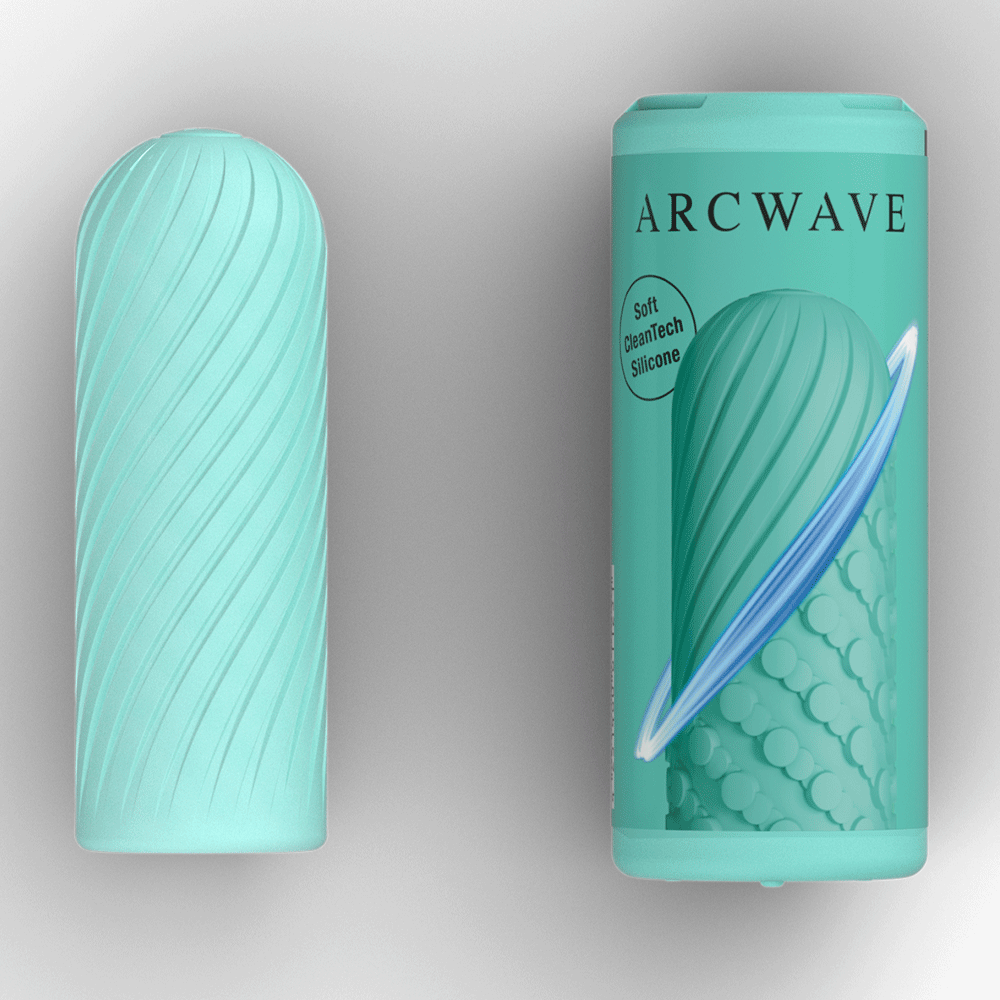 Arcwave Ghost Pocket Stroker Mint i mintgrönt silikonmaterial. Bild på stroker plus förpackning. 