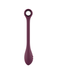 Glam Bendable G-Spot Vibe – Toppvy av den böjbara G-punktsvibratorn med en ringformad handtag.