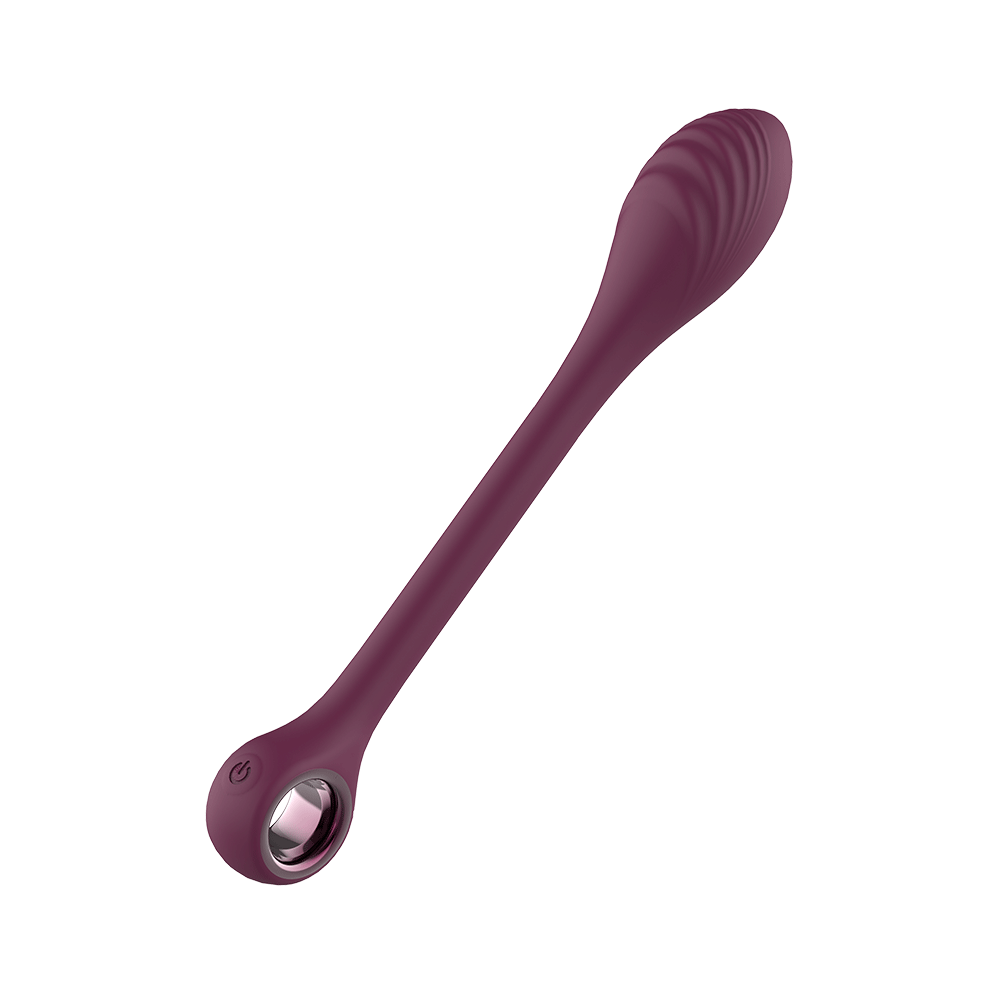 Glam Bendable G-Spot Vibe – Vacker produktbild med geometriska figurer i bakgrunden.