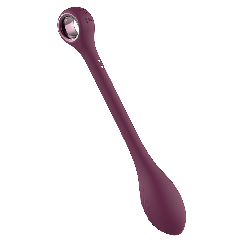 Glam Bendable G-Spot Vibe lutandes mot vit bakgrund.