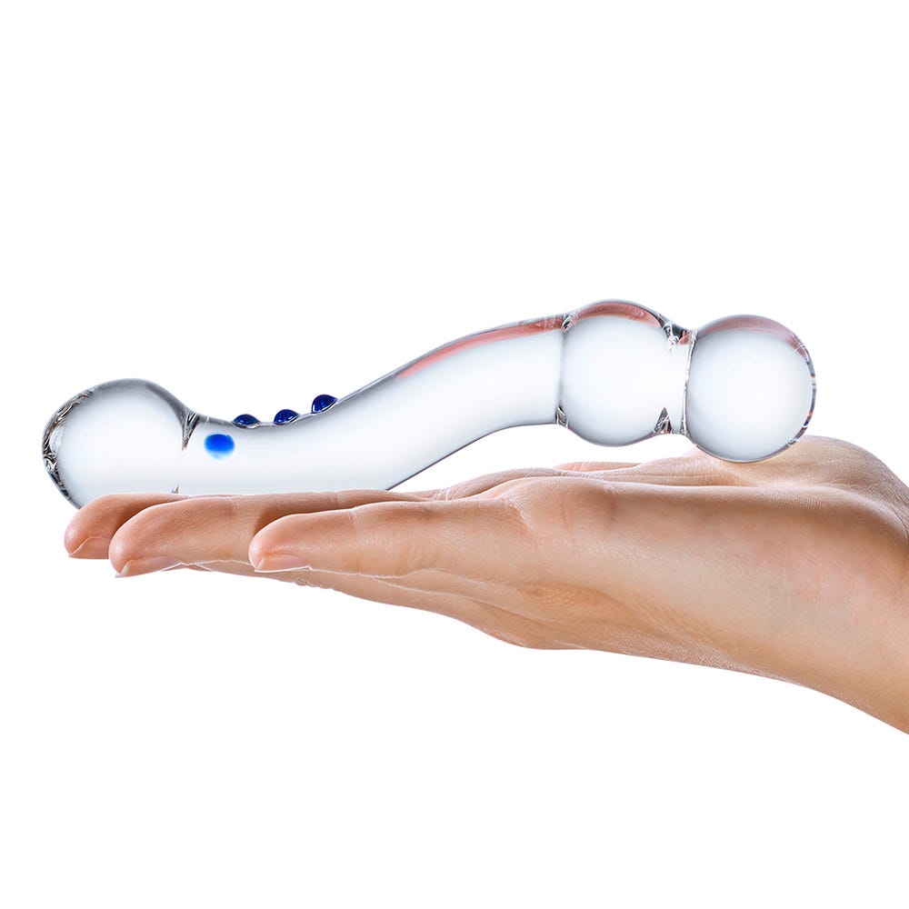 Gläs Curved G - spot Glasdildo - Lustly