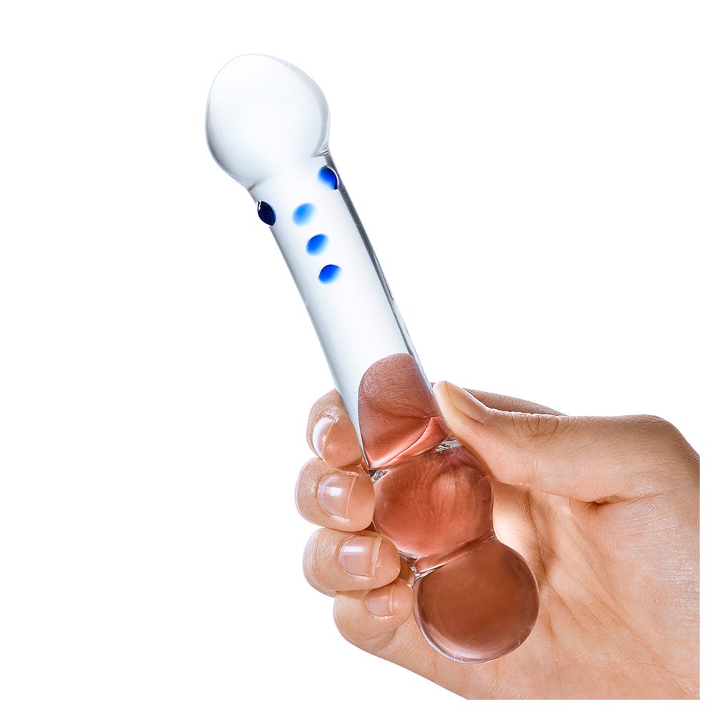 Gläs Curved G - spot Glasdildo - Lustly