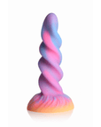 Glow-in-the-Dark Unicorn Dildo ståendes mot vit bakgrund.