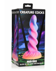 Glow-in-the-Dark Unicorn Dildo produktförpackning mot vit bakgrund.