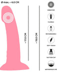 Heart Guy Vibrerande Dildo Rosa - Lustly