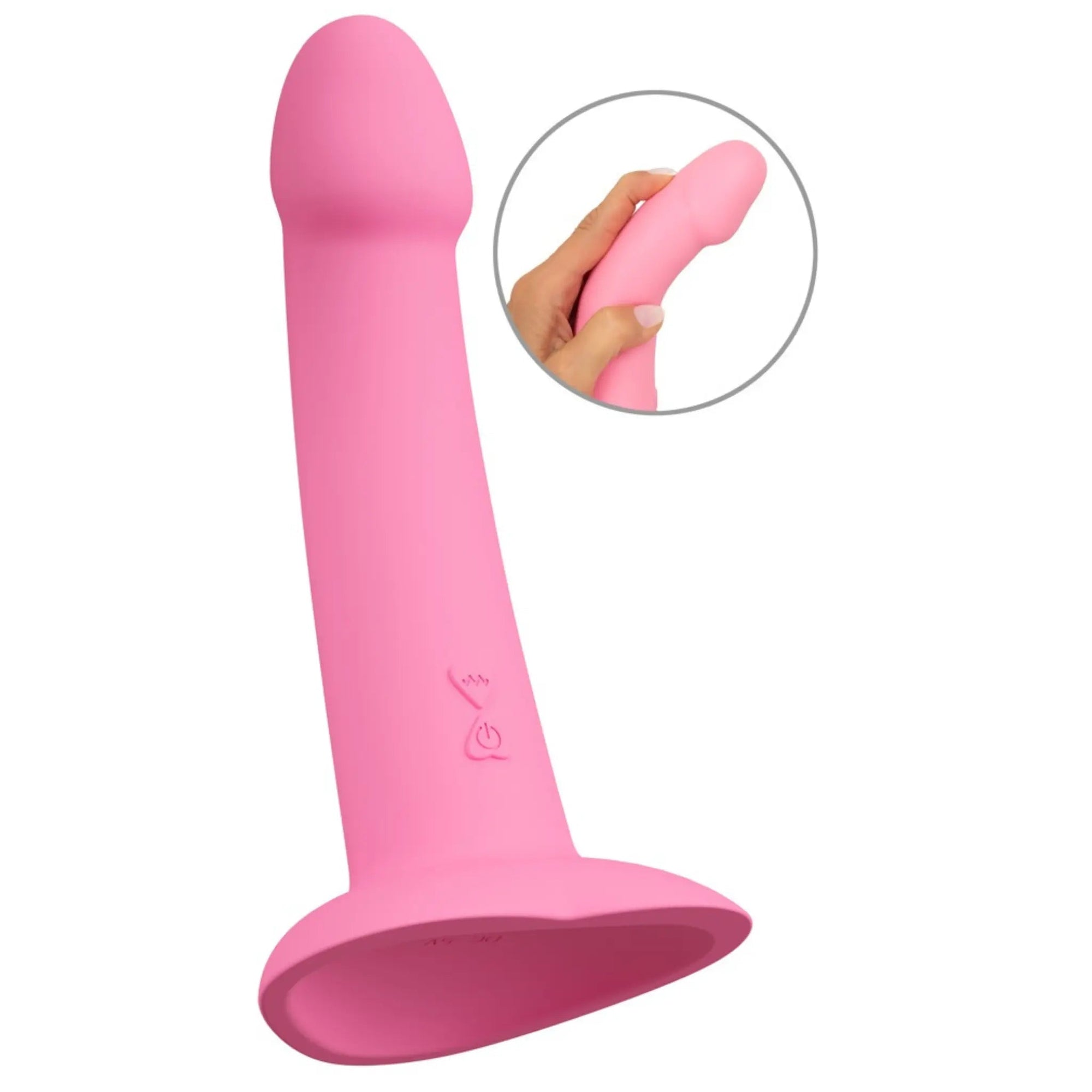Heart Guy Vibrerande Dildo Rosa - Lustly