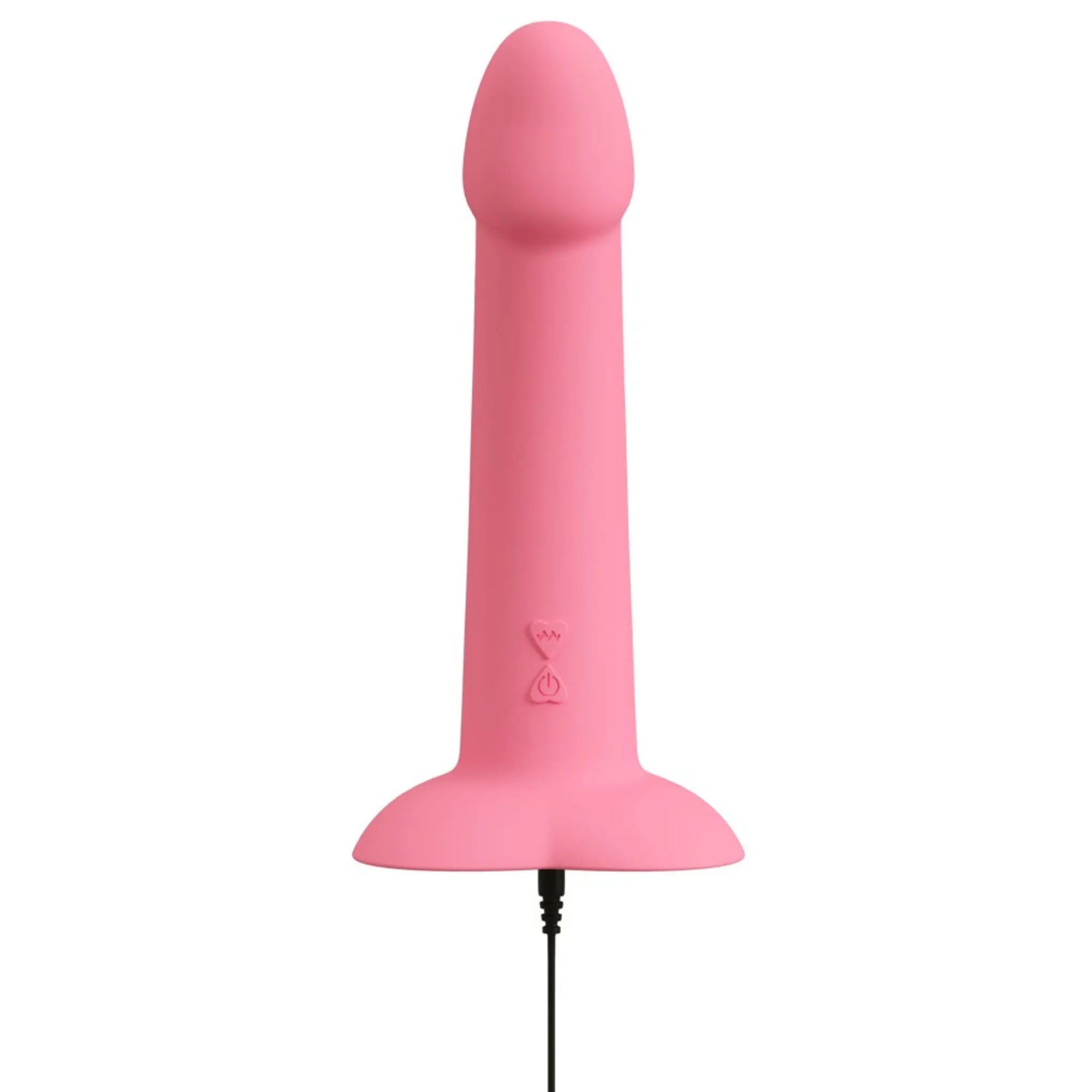 Heart Guy Vibrerande Dildo Rosa - Lustly