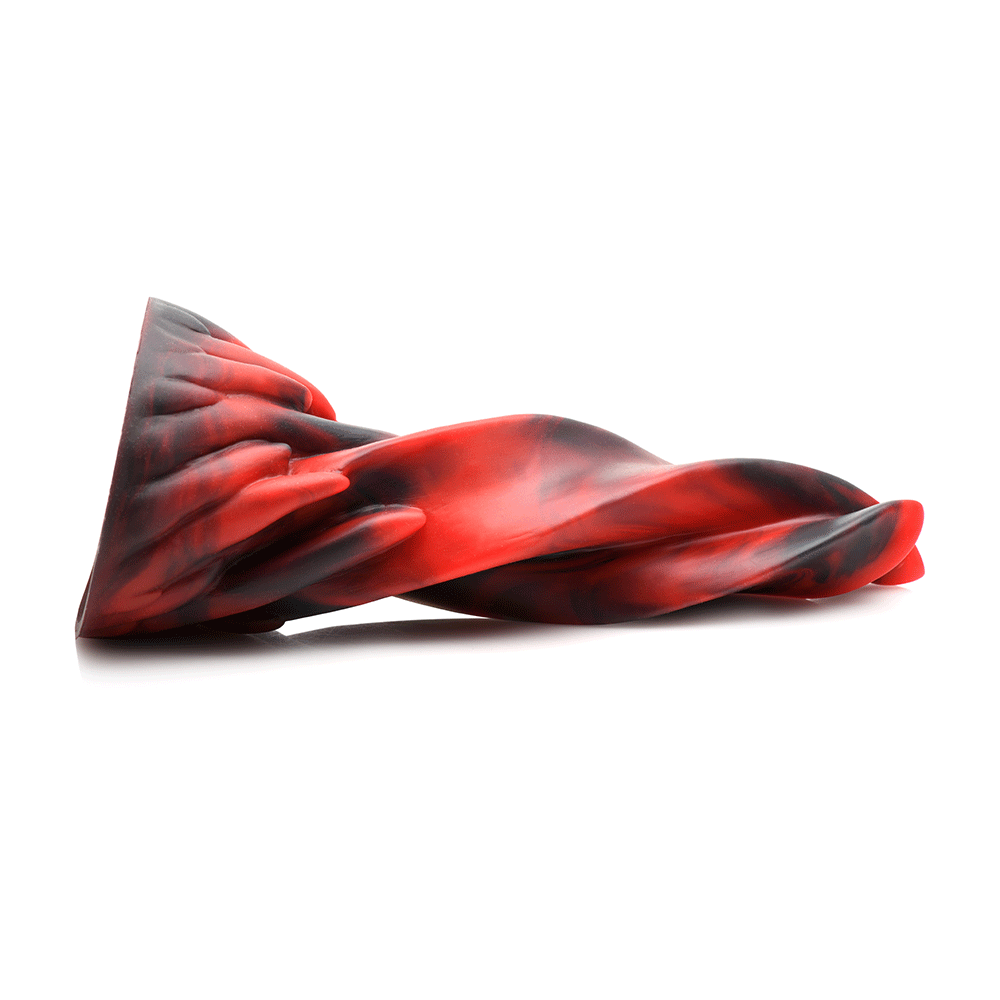 Hell Kiss Twisted Tongues Silicone Dildo - Lustly