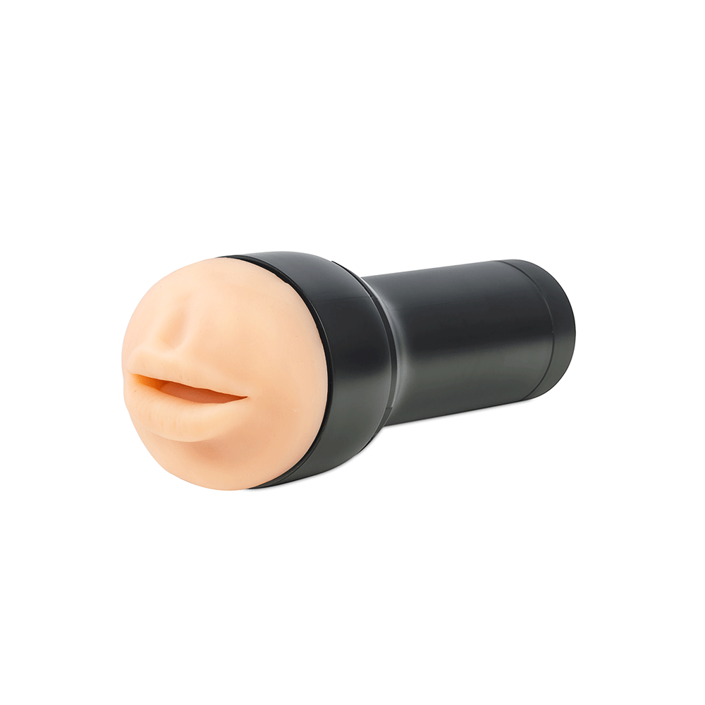 Kiiroo Feel Generic Mouth Runkägg Black liggandes