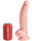 King Cock Triple Density Dildo Balls 20 cm bredvid en pantburk mot vit bakgrund.