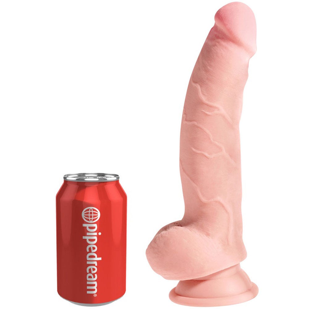 King Cock Triple Density Dildo Balls 20 cm - Lustly