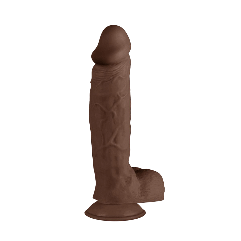 Real Fantasy - Waylon Realistic Dildo - 25 cm höger sida mot vit bakgrund.