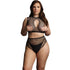 Le Désir Duo Net Key - Hole Bra Set Queen Size - Lustly