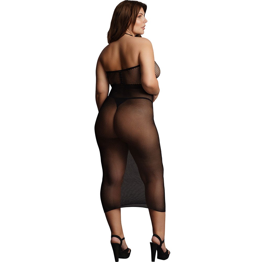 Le Désir High Neck Dress Black Queen Size - Lustly