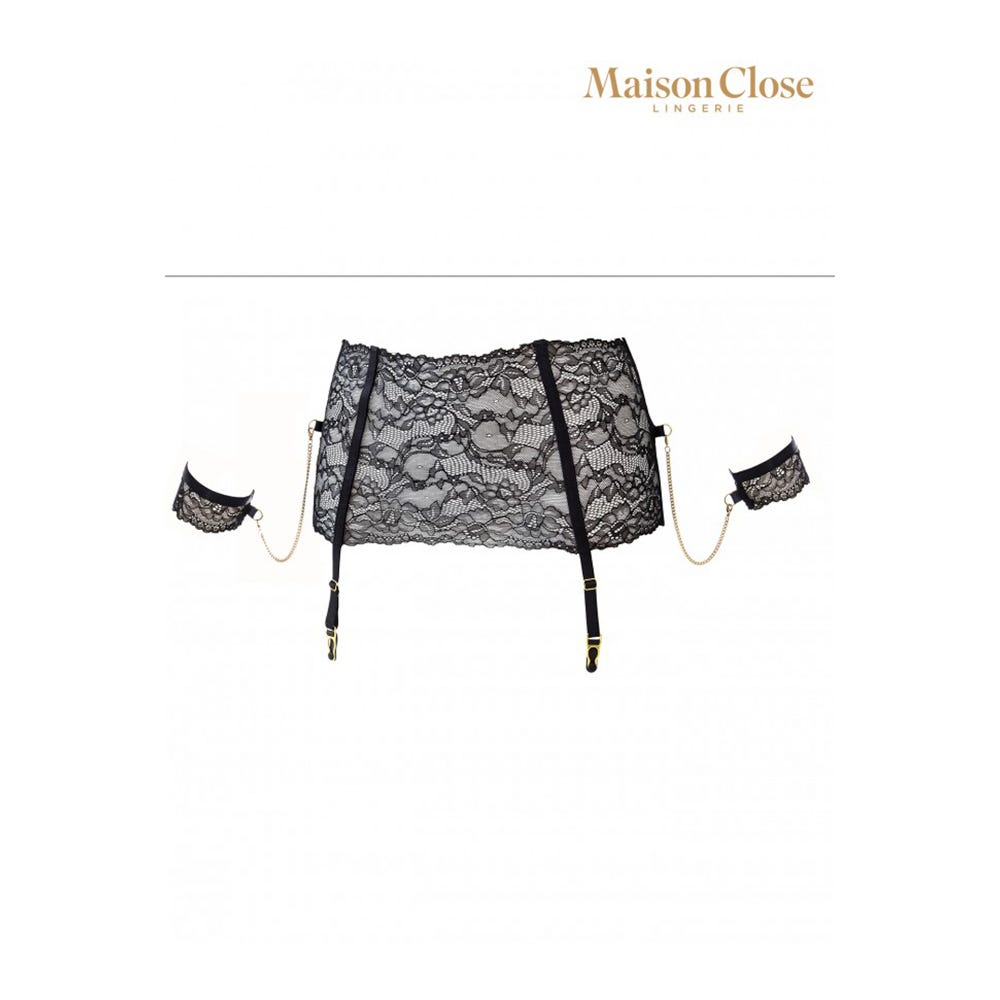 Le Petit Secret Garter Belt With Cuffs - Lustly
