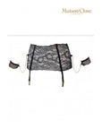 Le Petit Secret Garter Belt With Cuffs - Lustly