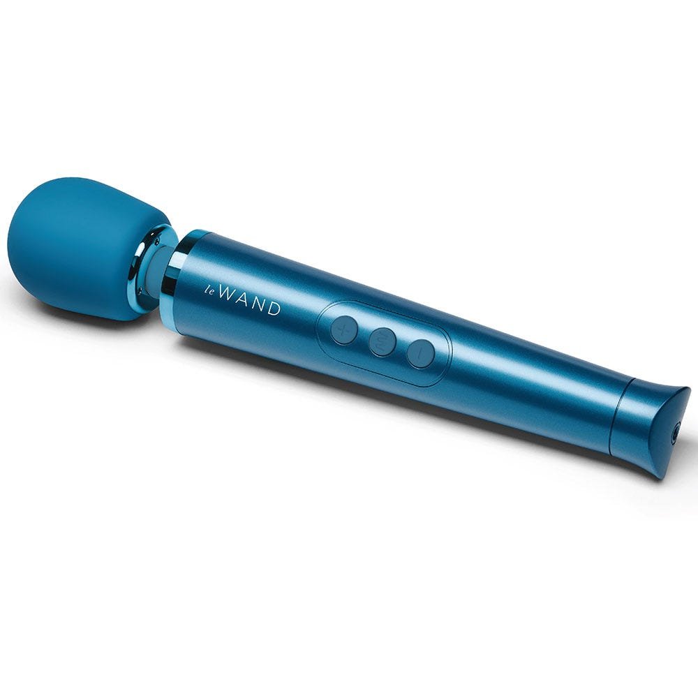 Le Wand - Petite Rechargeable Vibrating Massager Blue - Lustly