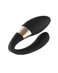 LELO Tiani Duo Black vibrator andra sidan mot vit bakgrund.