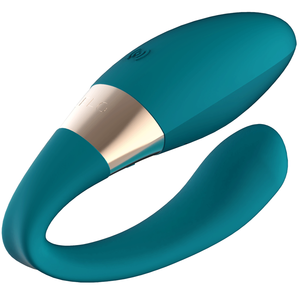 LELO Tiani Duo Ocean Blue Parvibrator i en blågrön färg