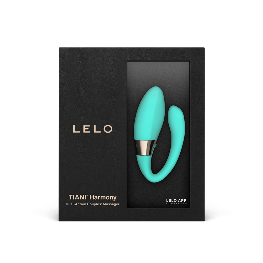 LELO Tiani Harmony Aqua produktförpackning mot vit bakgrund.