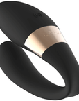 LELO Tiani Harmony Black - Appstyrd Parvibrator med detaljbilder av loggan