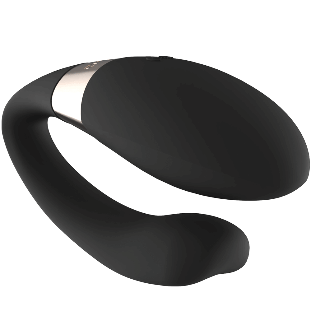 LELO Tiani Harmony Black - Appstyrd Parvibrator mot en vit bakgrund