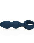 Loveline Teardrop Shaped Anal Plug Large liggandes mot vit bakgrund.