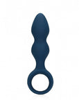 Loveline Teardrop Shaped Anal Plug Medium ståendes mot vit bakgrund.