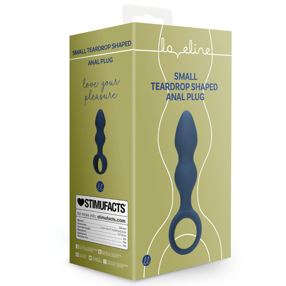 Loveline Teardrop Shaped Anal Plug Small - Lustly