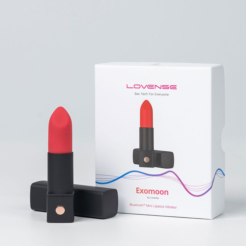 Lovense Exomoon Mini Lipstick Vibrator - Lustly