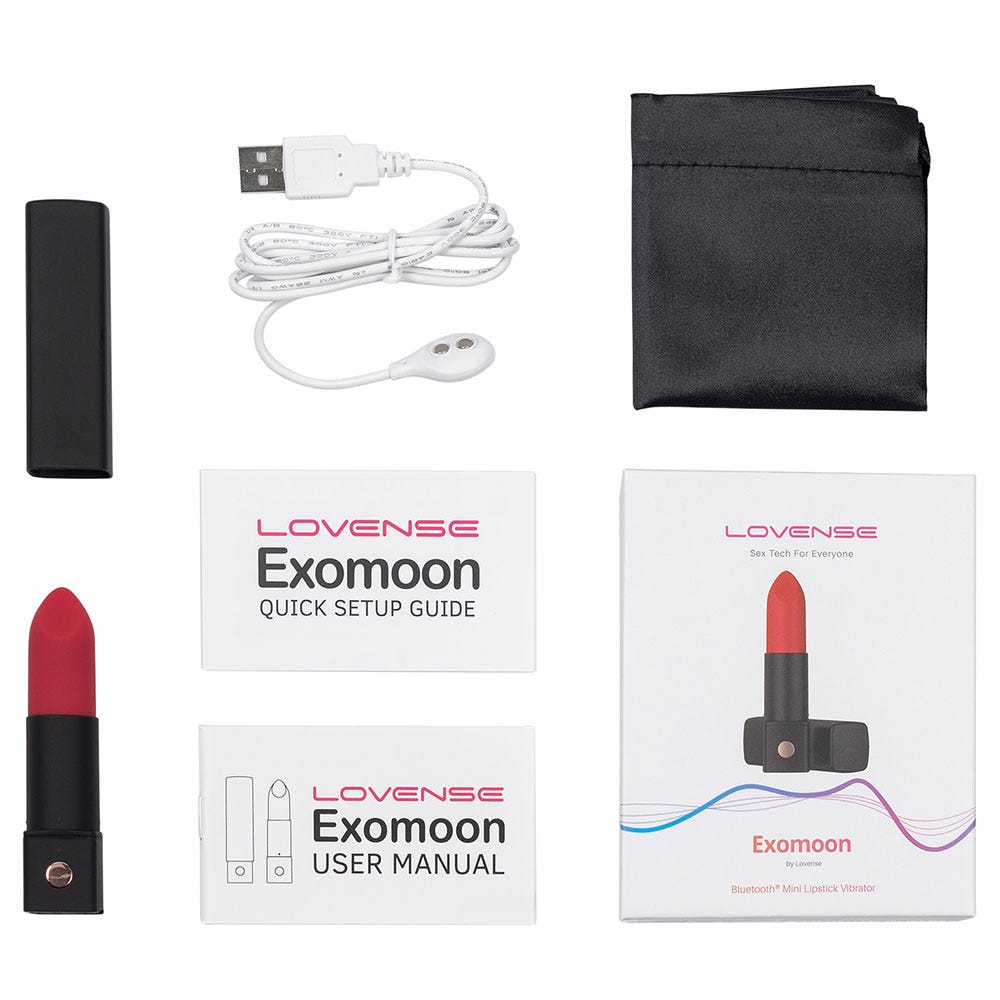 Lovense Exomoon Mini Lipstick Vibrator - Lustly