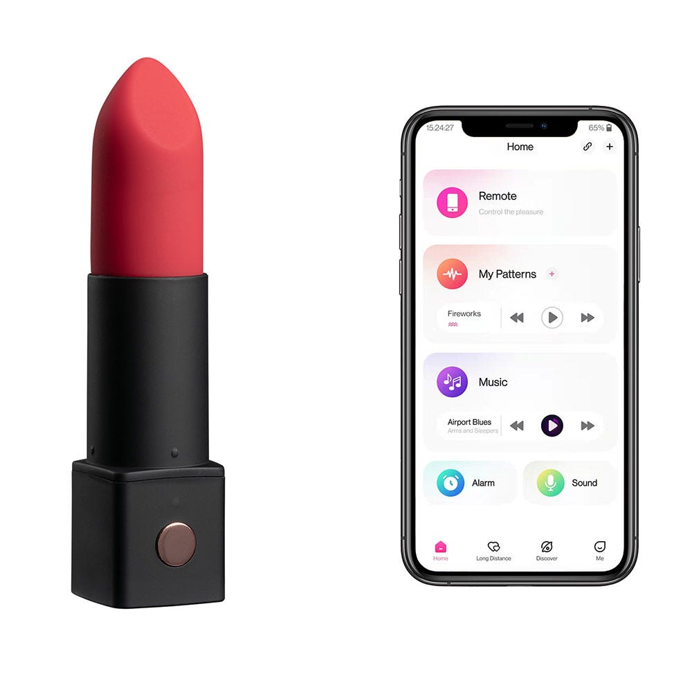 Lovense Exomoon Mini Lipstick Vibrator - Lustly