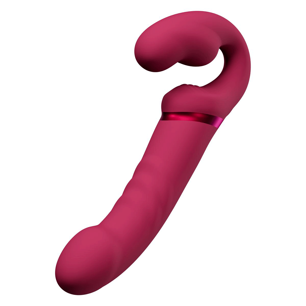 Lovense Lapis Strap-in Vibrator Pink upp och ned