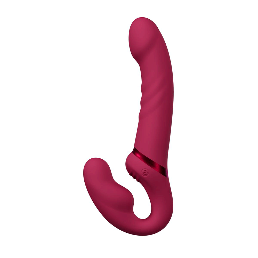 sidvy ståendes Lovense Lapis Strap-in Vibrator Pink 