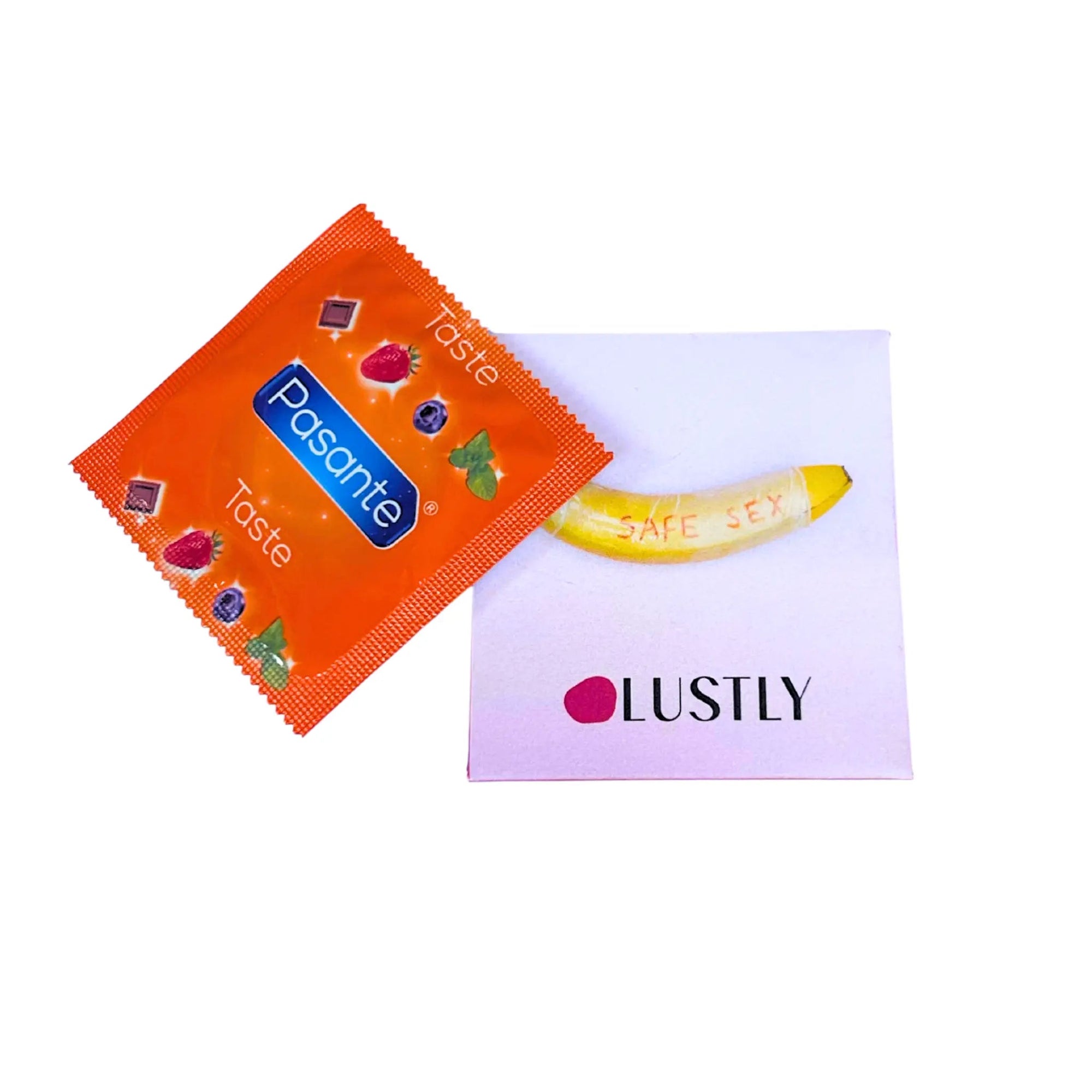 LUSTLY Smaksatt Kondom Jordgubb 1 - pack - Lustly
