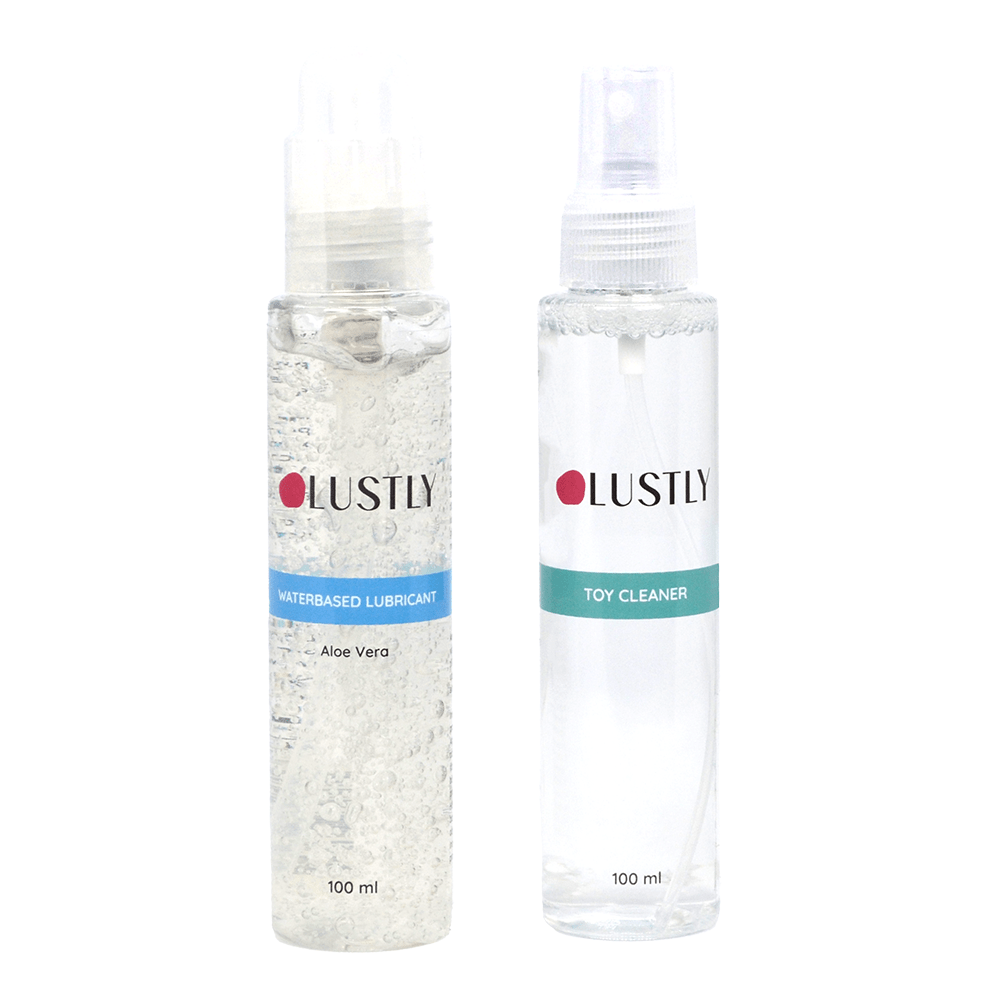 LUSTLY Vattenbaserat Glidmedel 100ml & Toy Cleaner 100ml - Lustly