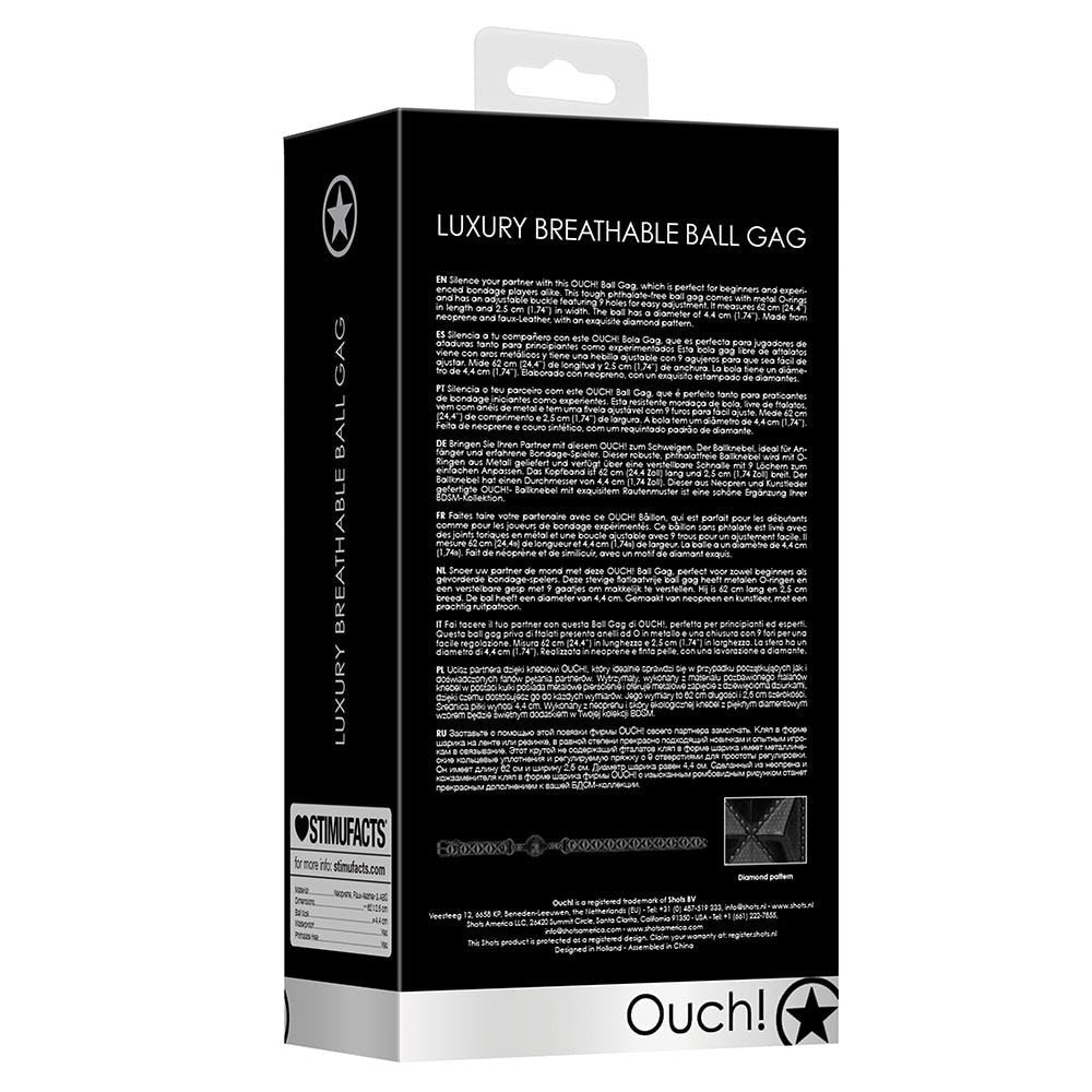Luxury Breathable Ball Gag - Lustly