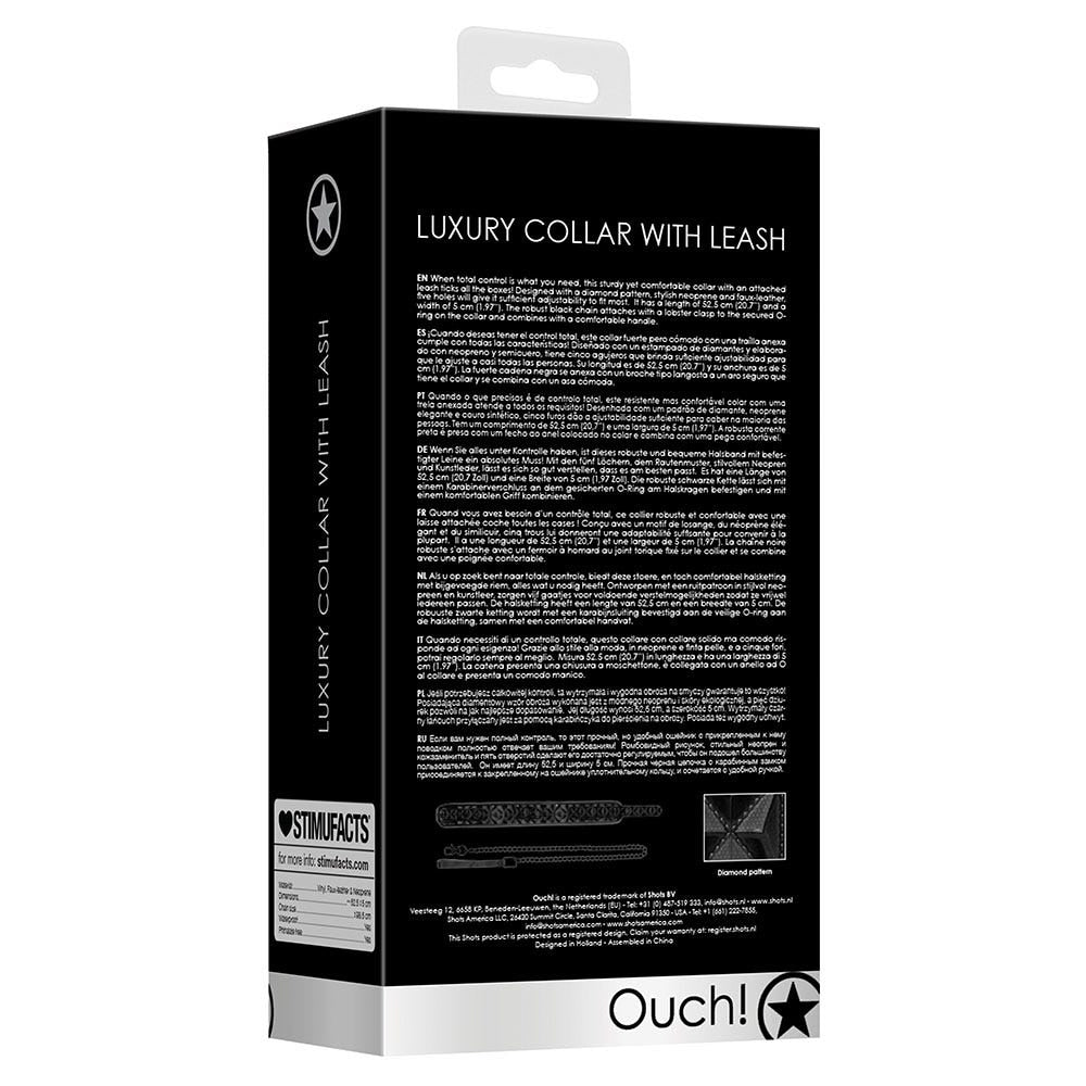 Luxury Collar with Leash - Lustly