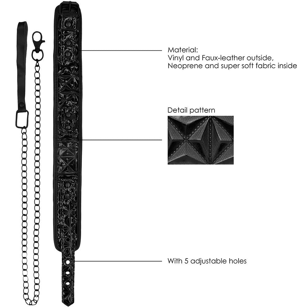 Luxury Collar with Leash - Lustly