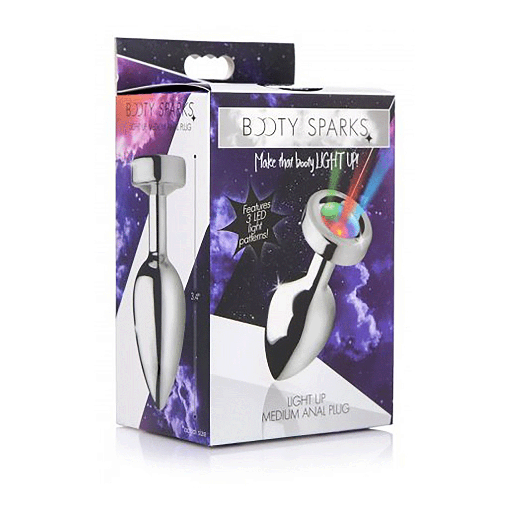 Metal Light Up Butt Plug Medium - Lustly