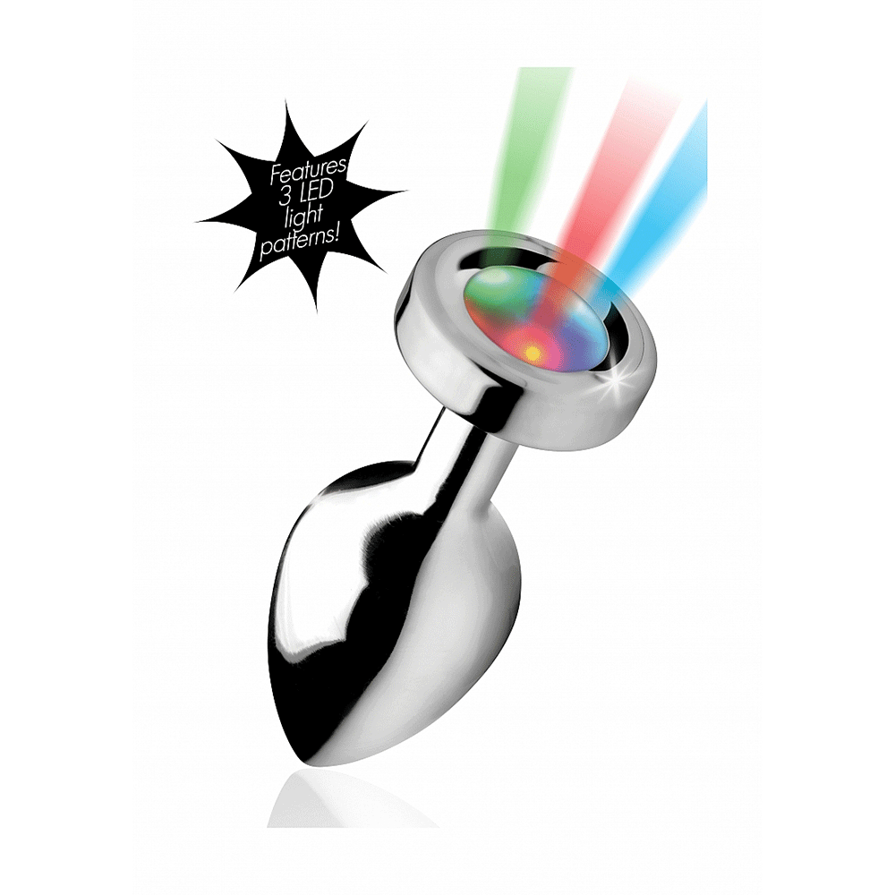 Metal Light Up Butt Plug Medium - Lustly