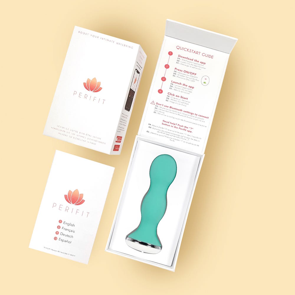 Perifit Pelvic Floor Trainer Green - Appstyrd Bäckenbottentränare - Lustly