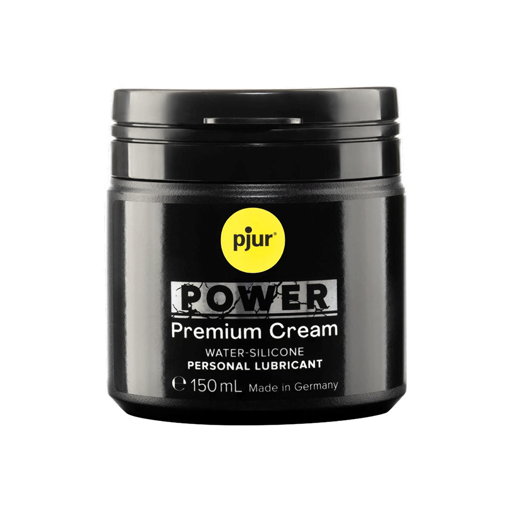 Pjur Power Premium Hybrid Anal Glidmedel 150ml mot vit bakgrund. Köp på Lustly.se