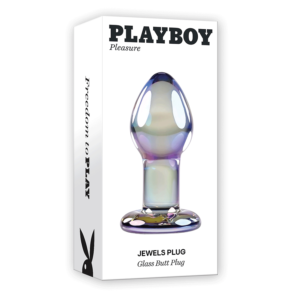 Playboy Jewels Plug Buttplug produktförpackning mot vit bakgrund.