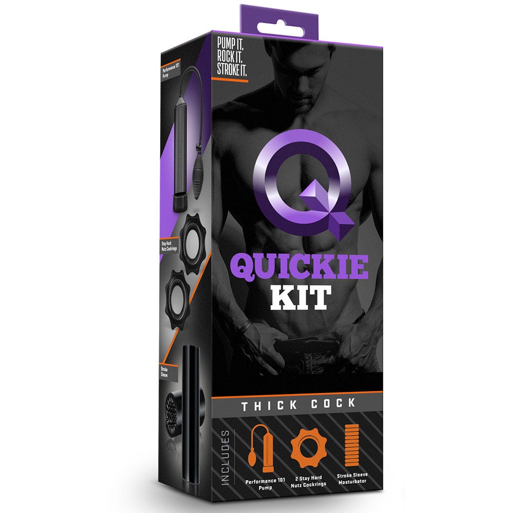 Quickie Kit Thick Cock Black - Penispump