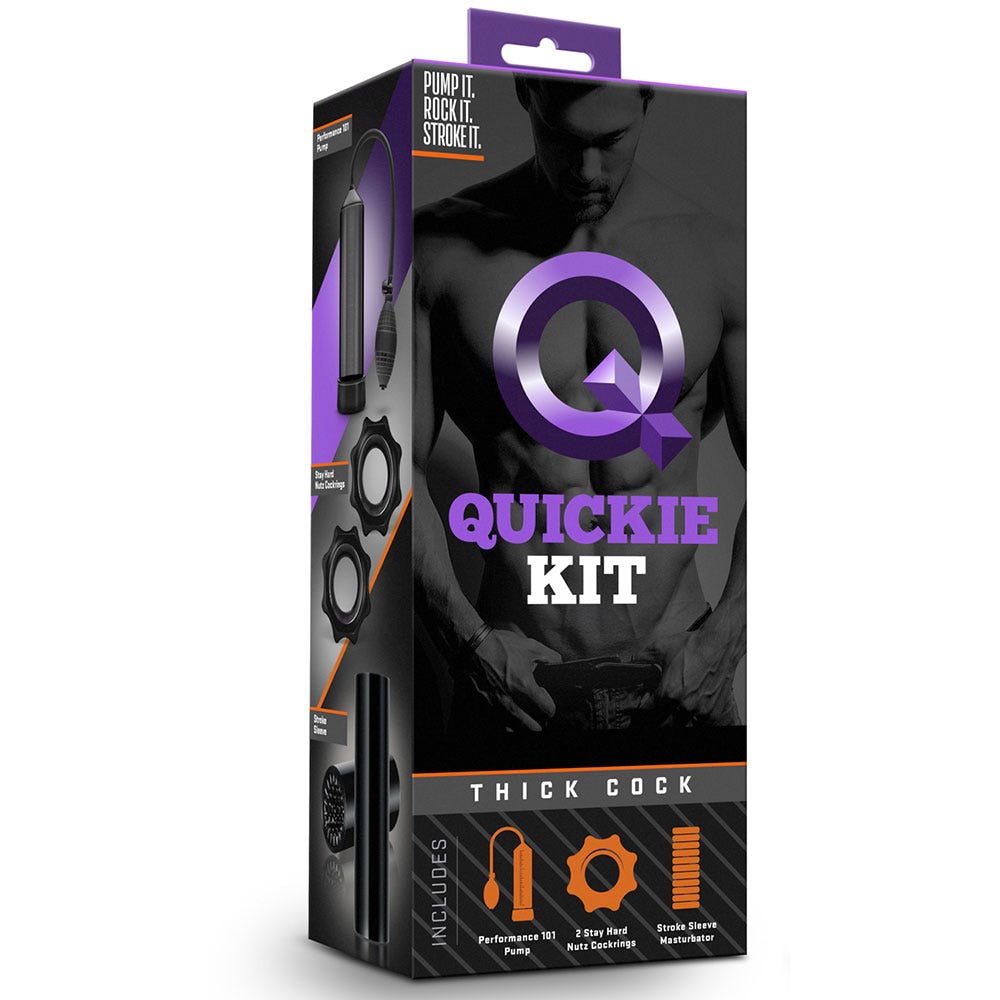 Quickie Kit Thick Cock Black - Penispump - Lustly