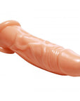 Realistic Flesh Penis Enhancer & Ball Stretcher Beige