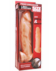 Realistic Flesh Penis Enhancer & Ball Stretcher Beige